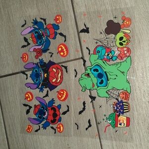 COPY - Disney Lilo & Stitch Vinyl Sticker Make Your Own Cup Halloween  , Set of…